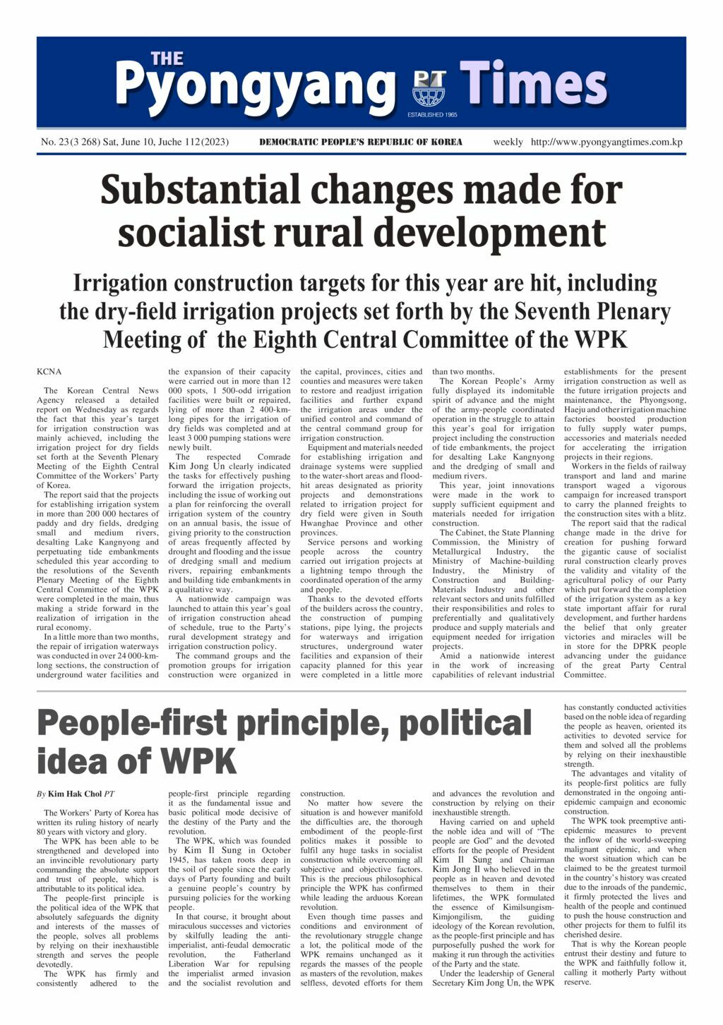 pyongyang times 2023 0610 pdf